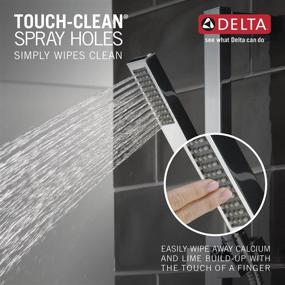 img 1 attached to 🚿 Delta Faucet Vero Single-Spray Touch-Clean Wall-Mount Slide Bar Handheld Shower Chrome 57530