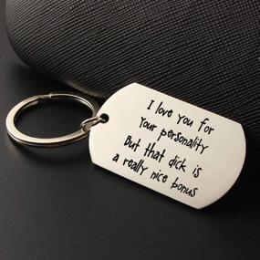 img 2 attached to Boyfriend Husband Couples Promise Keychain Men's Accessories