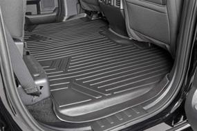 img 3 attached to 🚗 Black M-51512 Floor Liners for 2015-2021 F150 SuperCrew by Rough Country