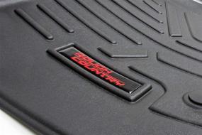 img 2 attached to 🚗 Black M-51512 Floor Liners for 2015-2021 F150 SuperCrew by Rough Country