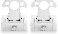 bully wtd-823 truck bed accessories: stainless steel cargo tie-down clamps (pair) with adjustable rubber mounts, designed to fit a variety of bed rails - compatible with chevy, dodge ram, ford, gmc, toyota trucks, and more logo