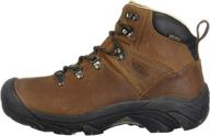 explore the great outdoors in style with keen men's pyrenees mid height waterproof leather hiking boot логотип