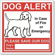 🐶 enhanced visibility dog alert safety warning window door stickers for immediate rescue in fire emergencies logo