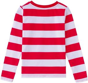 img 2 attached to 👕 Spring&Gege Boys' Long Sleeve Striped Crew Neck T-Shirt: Timeless Style for Boys!