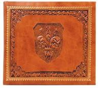 italian leather wedding scrapbook embossed logo