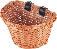 wicker front handlebar bike basket for kids - onever bicycle accessory logo