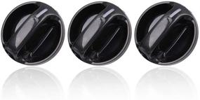 img 4 attached to AC Heater Blower Fan Control Knob Set of 3 - Replacement for 2000-2006 Toyota Tundra, Replaces# 55905-0C010, 559050C010