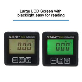 img 3 attached to SHAHE Electronic Protractor with Backlight: Accurate Inclinometer for Precise Angles