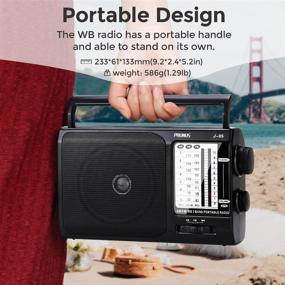 img 2 attached to Prunus J-05: AM FM Radio NOAA Weather Transistor Radio - Portable, Battery Operated with Excellent Reception - 3X D Cell Batteries or AC Power - Ideal for Household &amp; Outdoor Use