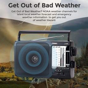 img 1 attached to Prunus J-05: AM FM Radio NOAA Weather Transistor Radio - Portable, Battery Operated with Excellent Reception - 3X D Cell Batteries or AC Power - Ideal for Household &amp; Outdoor Use