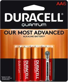 img 4 attached to 🔋 Прочные щелочные батарейки Duracell Quantum AA - Долговечная сила для вашего дома и офиса - 6 штук