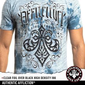 img 1 attached to 👕 Aegean Men's Clothing and Apparel: Affliction Stone Grail Sleeve T-Shirts & Tanks for Online Shopping