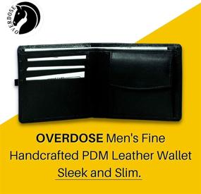 img 2 attached to Black Leather Wallet for Men - Modern Men's Accessories Collection