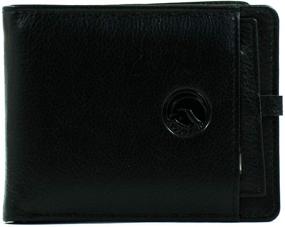 img 4 attached to Black Leather Wallet for Men - Modern Men's Accessories Collection