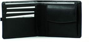 img 3 attached to Black Leather Wallet for Men - Modern Men's Accessories Collection