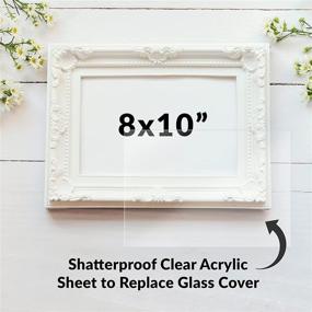 img 1 attached to SimbaLux Clear Cast Acrylic Plexiglass Sheet 8” x 10” 0.04” Thick (1mm) - Pack of 10 Transparent Plastic Plexi Glass Boards with Protective Paper for Photo Frame Replacement, Display Crafts, DIY Projects