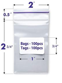 img 3 attached to Small Ziplock Bags 2 75 Reclosable