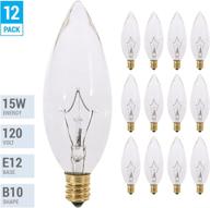 candelabra straight torpedo incandescent chandelier light bulbs logo