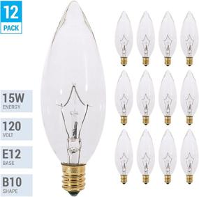 img 4 attached to Candelabra Straight Torpedo Incandescent Chandelier Light Bulbs