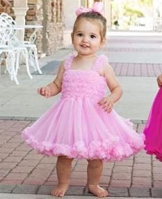 img 1 attached to 👗 Girls' RuffleButts Ruffled Princess Pettiskirt Costume Flower Girl Birthday Dress