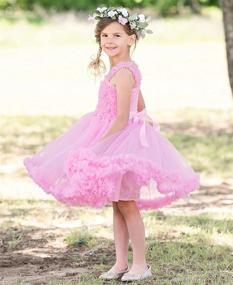 img 3 attached to 👗 Girls' RuffleButts Ruffled Princess Pettiskirt Costume Flower Girl Birthday Dress