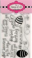 🐝 honey bee sentiment stamps - bee4me by the stamps of life: a must-have for card-making and scrapbooking enthusiasts logo