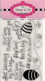 img 1 attached to 🐝 Honey Bee Sentiment Stamps - Bee4Me by The Stamps of Life: A Must-Have for Card-Making and Scrapbooking Enthusiasts