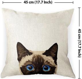 img 1 attached to WIRESTER Pillow Decorative Cushion Siamese