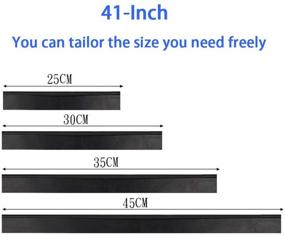 img 1 attached to 🖤 BloomSesame 41-Inch Replacement Squeegee Rubber: A Dynamic & Durable Solution for Black Window Squeegees