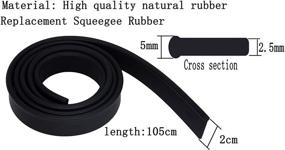 img 3 attached to 🖤 BloomSesame 41-Inch Replacement Squeegee Rubber: A Dynamic & Durable Solution for Black Window Squeegees