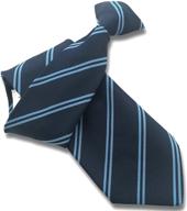 mens clip tie double stripes logo