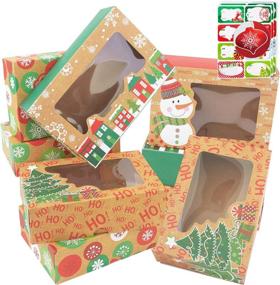img 4 attached to Seasonal Delight: Christmas Cookie Holiday Container Stickers - Revamp Your Retail Store Fixtures & Equipment!