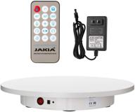 📸 all-in-one jakia photography turntable: heavy-loading, 360° rotation, remote control, 16.5 inch diameter, 330 lbs capacity, not wireless - ideal for live videos, christmas parties, and product showcases logo