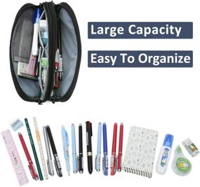 img 3 attached to Kasqo Capacity Stationery Supplies Organizer