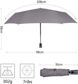 img 3 attached to ☂️ Ultimate Compact Automatic Waterproof Windproof Umbrella