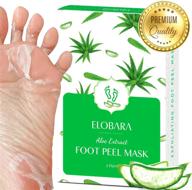 👣 foot peel mask, callus and dead skin exfoliation for soft baby feet, 2 pairs, painlessly repair rough heels, moisturize and smooth your feet logo