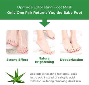 img 2 attached to 👣 Foot Peel Mask, Callus and Dead Skin Exfoliation for Soft Baby Feet, 2 Pairs, Painlessly Repair Rough Heels, Moisturize and Smooth Your Feet