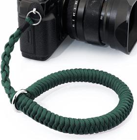 img 4 attached to Ремешок для запястья камеры (бирюзово-зеленый) - Ремешок для камеры из паракорда