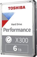 💾 toshiba x300 6tb performance & gaming 3.5" internal hdd – cmr sata 6.0gb/s, 7200rpm, 256mb cache - hdwr160xzsta- enhanced seo логотип