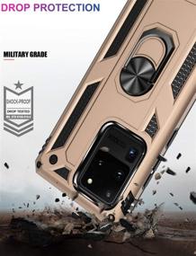 img 1 attached to 📱 LUMARKE Galaxy S20+ Ultra Case: 16ft Drop-Tested, Military Grade Heavy Duty Cover with Magnetic Kickstand & Car Mount Compatibility