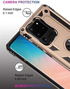 img 2 attached to 📱 LUMARKE Galaxy S20+ Ultra Case: 16ft Drop-Tested, Military Grade Heavy Duty Cover with Magnetic Kickstand & Car Mount Compatibility