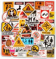 warning traffic stickers bumper luggage logo