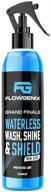 🚗 flowgenix waterless car wash spray - ultimate motorcycle cleaner and car wax polish detail spray: achieve brilliant shine with ceramic coating for cars logo