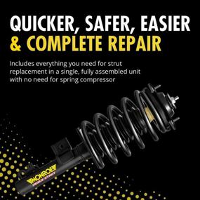 img 2 attached to 🚘 Monroe Quick-Strut 171662L: Efficient Strut and Coil Spring Assembly - Upgrade your Automotive Suspension!