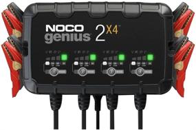 img 4 attached to 🔋 NOCO GENIUS2X4 Smart Charger: 4-Bank, 8-Amp (2-Amp Per Bank), Fully-Automatic Battery Charger & Maintainer for 6V and 12V Batteries. Includes Trickle Charging, Desulfator, and Temperature Compensation