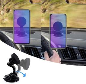 img 2 attached to 📱 Sancore Car Phone Mount Magnetic - Universal Holder for iPhone 11 Pro X XS Max XR, Galaxy Note10 9 8 S10 & All Phones: Windshield & Dashboard Fit