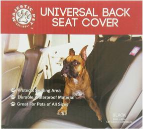 img 3 attached to 🚗 Waterproof Back Seat Cover in Black by Majestic Pet Products - Universal Fit