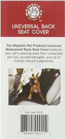 img 2 attached to 🚗 Waterproof Back Seat Cover in Black by Majestic Pet Products - Universal Fit