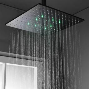 img 3 attached to 💦 Experience Ultimate Luxury with Enga 16 inch LED Rain Shower Head System: Includes Handheld, Thermostatic 3 Way Valve, 6 Body Spray and Shut-off Feature for Unparalleled Comfort and Convenience