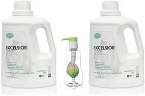 img 4 attached to Biodegradable, Phosphate-Free concentrated laundry detergent - Excelsior 3L (2-pack) for Standard and High Efficiency washers - Eco Bottle, Unscented, Solvent-Free Cleaner
